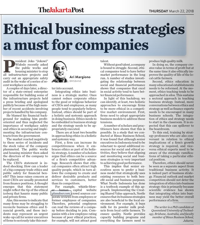 Ethical Business Strategies